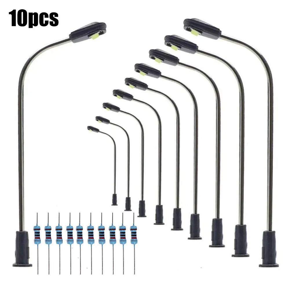 Warm White LED Street Lights for Model Railway & Building Layout Model Railway Lights Qme Default Title