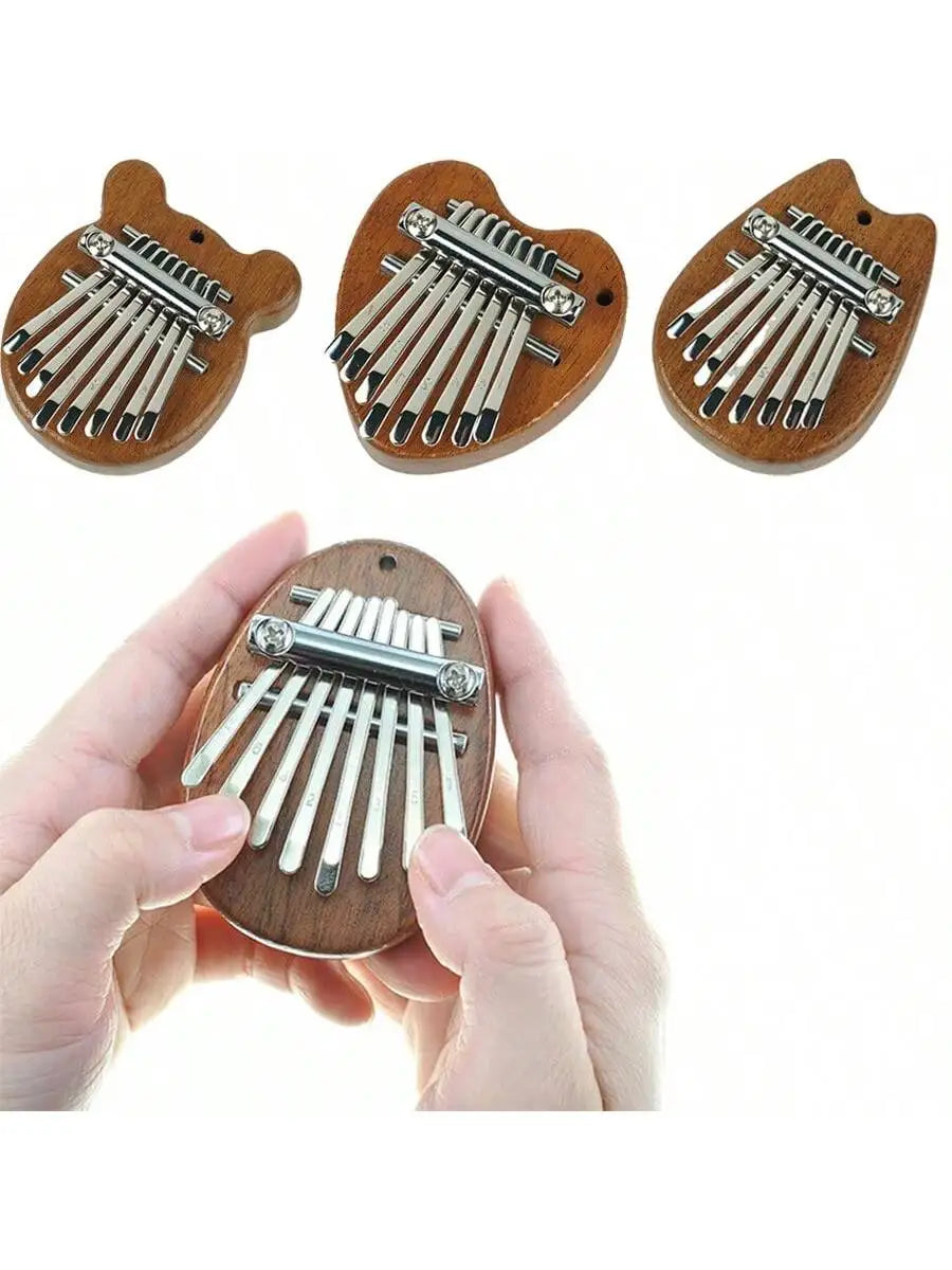 8-Key Kalimba Thumb Piano – Solid Wood Finger Piano Gift Thumb Piano Qme