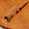 Brass Tibetan Antique Wind Bell – Handcraft Copper Pendant Decorative Bell Pendant Qme 1Pc