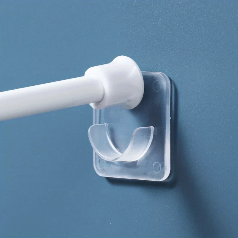Punch-Free Adhesive Wall Hook Key Rack – No-Drill Door Hook Adhesive Wall Hook Qme Transparent