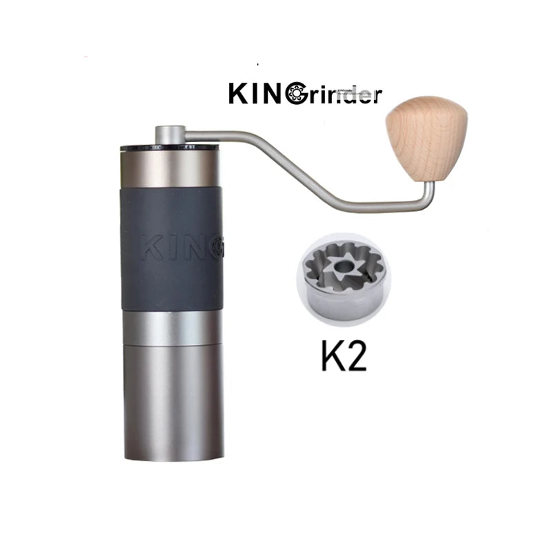 Kingrinder K1/K2 Manual Coffee Grinder – 38mm & 48mm Burr Manual Coffee Grinder Qst