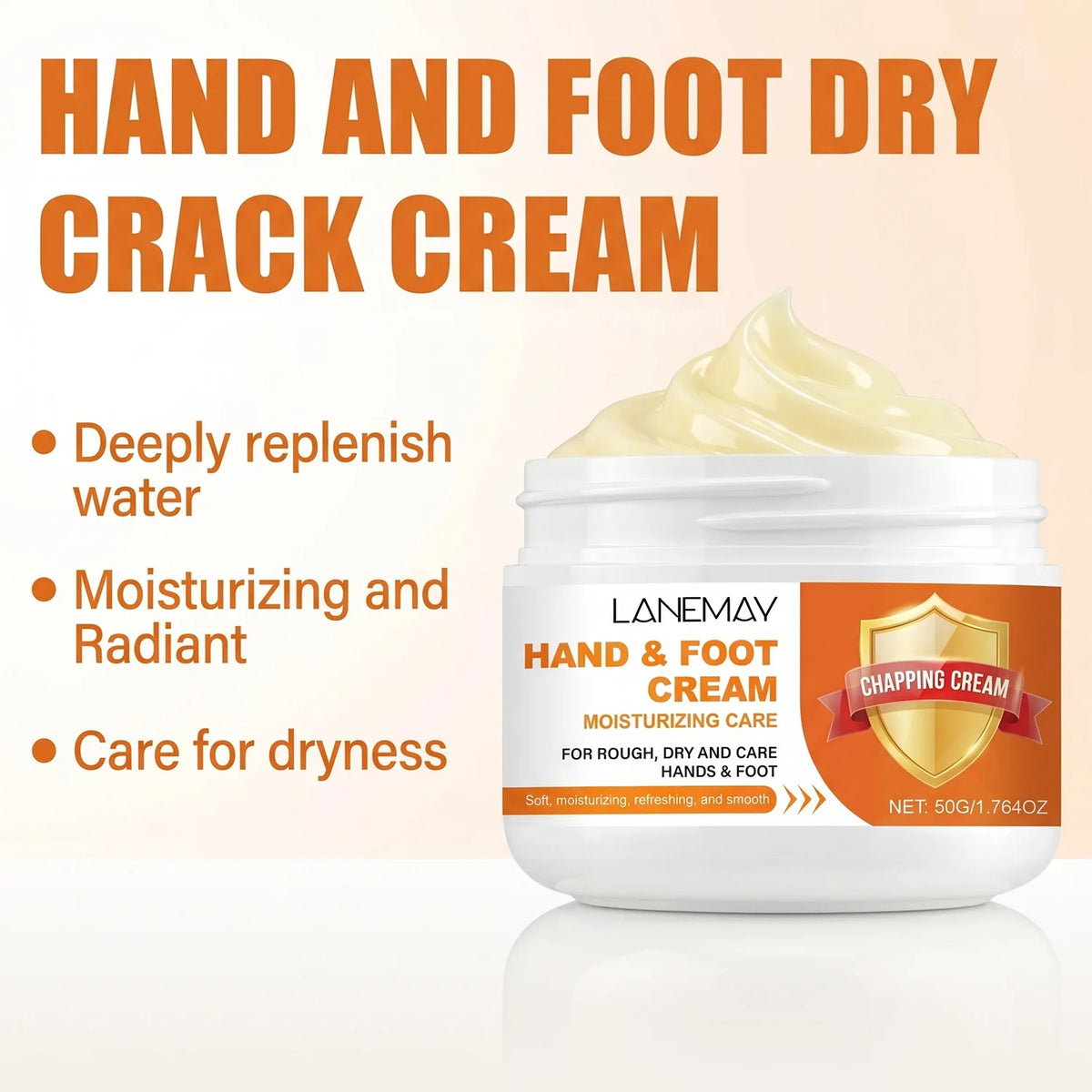 Lanemay Hand & Foot Cream – Honey, Vitamin E & Shea Butter Hand & Foot Cream Qst