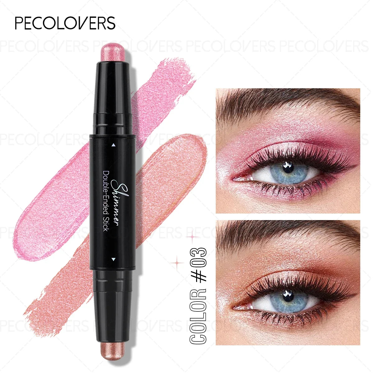 Double-Ended Eyeshadow Stick & Eye Highlighter | 6 Colors Eyeshadow Stick Qme 03