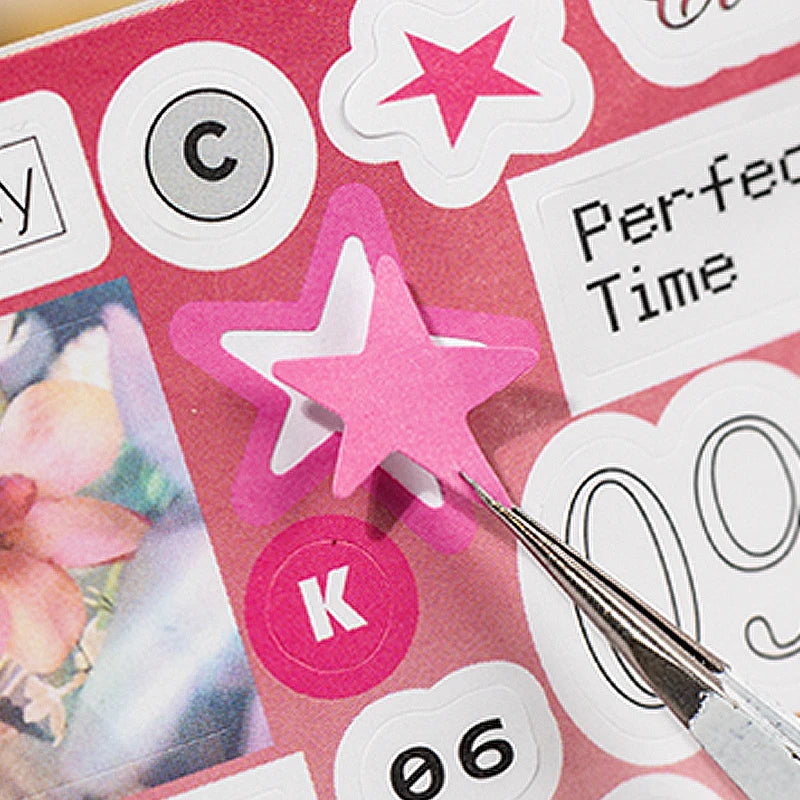 Y2K Sweet Cool Sticker Book – Scrapbooking & Craft Decor Decorative Sticker Book Qme