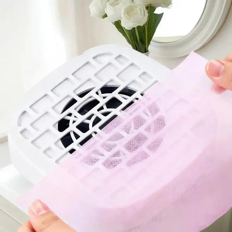 100-Sheet Nail Dust Collector Filter Cotton Replacement Nail Vacuum Filter Qst