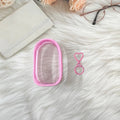 Stretch Cloth Plush Toy Protective Cover & Transparent Strap Toy Protective Cover Qme Pink