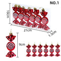 Christmas Tree Ornaments – Lollipops, Pine Cones & Candy Canes Christmas Tree Ornaments Qme Set 1