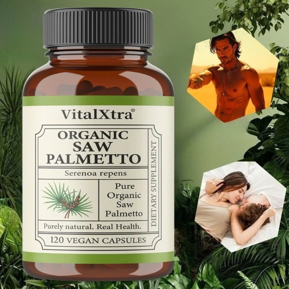 Saw Palmetto 1000mg Supplement – Prostate & Urinary Support Herbal Supplement Qst