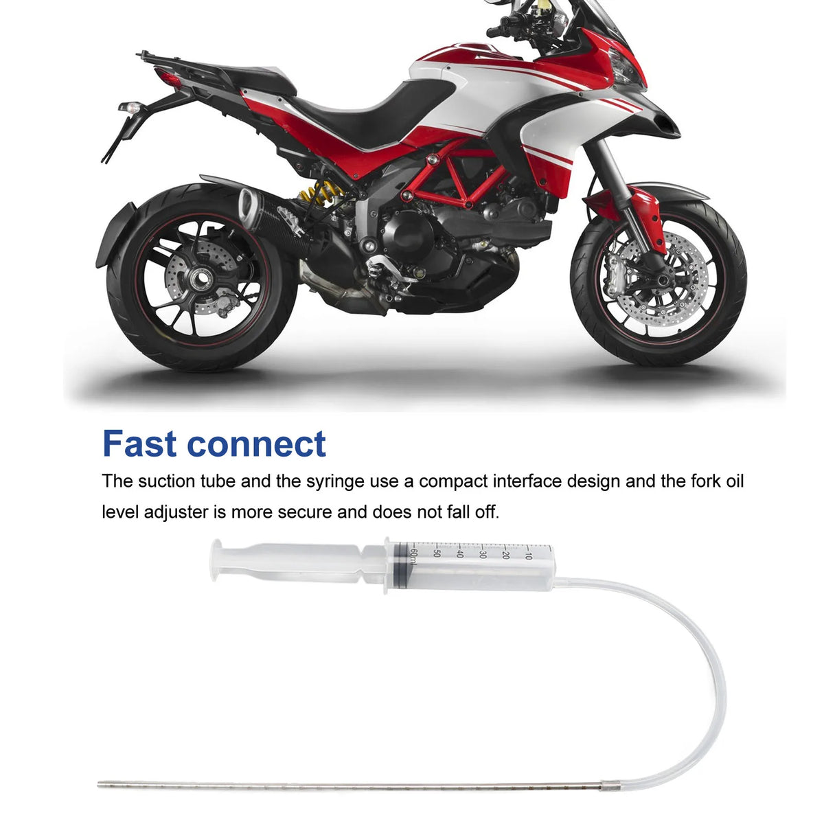 Motorcycle Fork Oil Level Gauge Kit – 0–300mm Measuring Tool Fork Oil Gauge Tool Qst