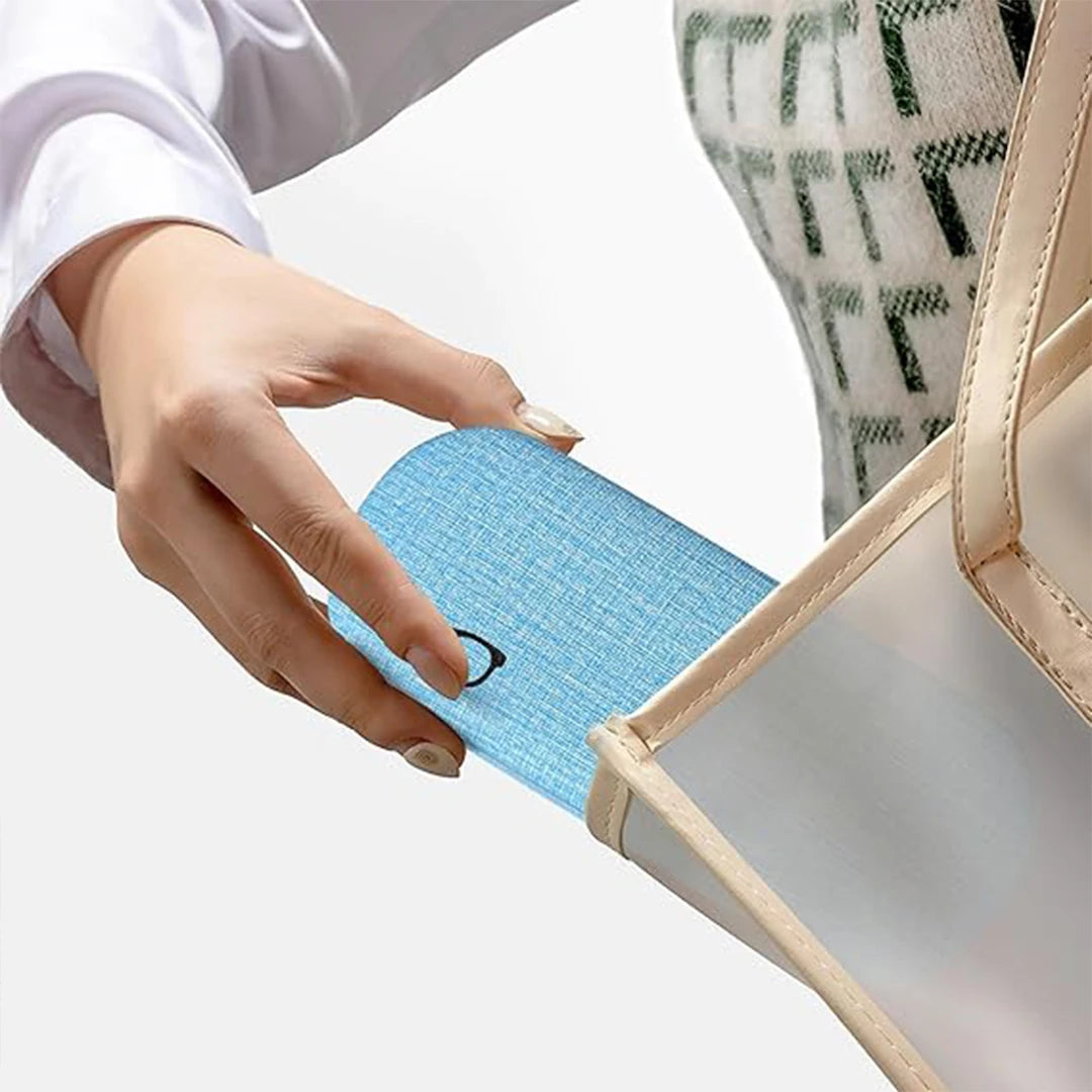 VOPHA Linen Hard Eyeglass Case – Portable Glasses Box Eyeglass Case Qst