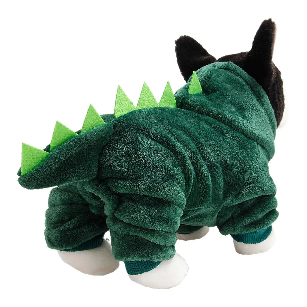 Dinosaur Halloween Pet Hoodie – Soft Cosplay Costume for Cats & Dogs Pet Costume Hoodie Qme