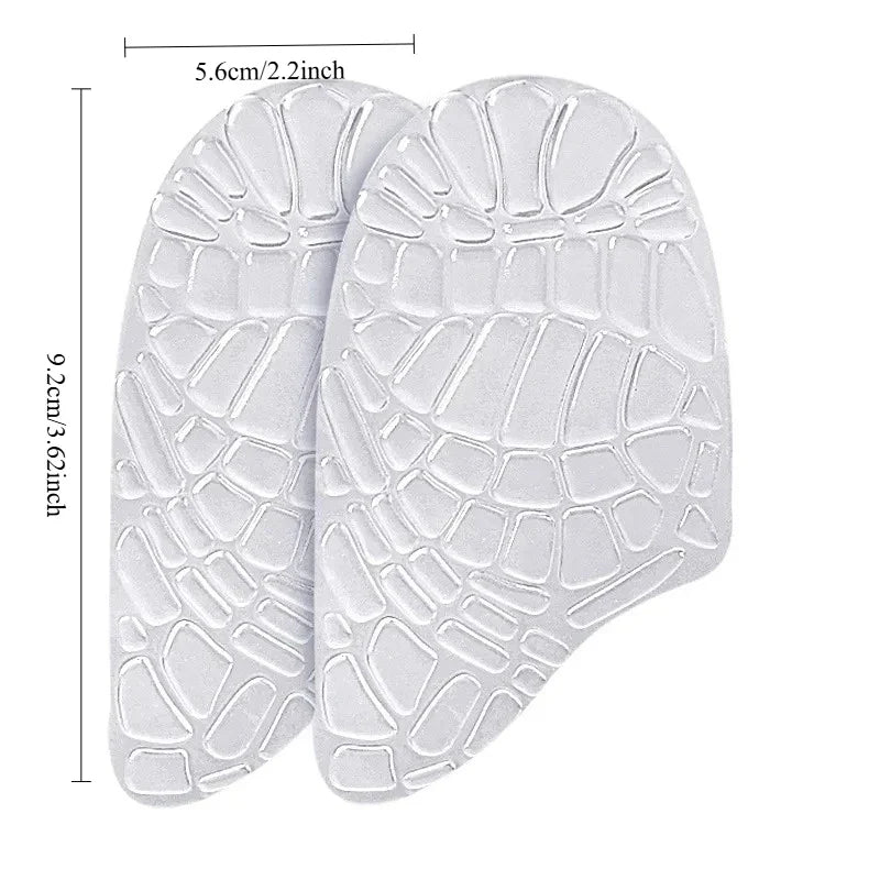 Silicone Gel Heel Cup Insoles for Women – 1 Pair Cushion Support Heel Cup Insoles Qme
