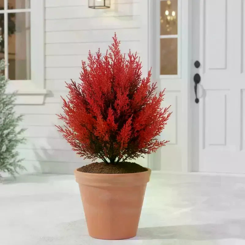 Artificial Cedar Topiary Trees | Indoor & Outdoor Christmas Decor Artificial Topiary Tree Qme