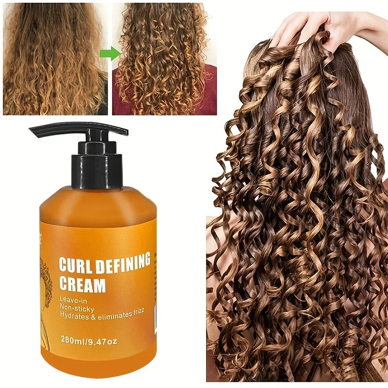 GZE Curl Defining Leave-In Cream – Hydrates & Fights Frizz Leave-In Curl Cream Qme Other