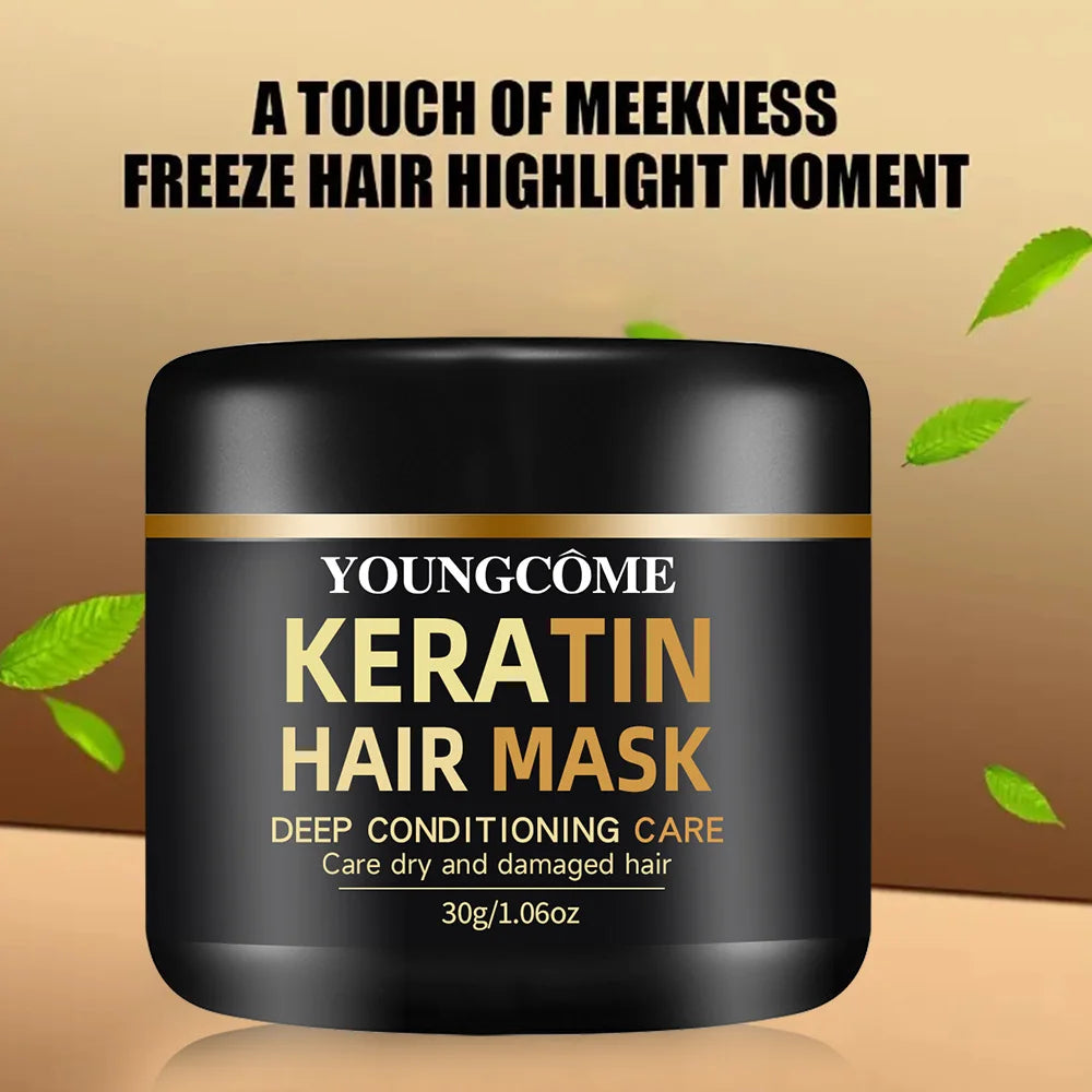 YOUNGCOME Keratin Hair Mask – Deep Nourishing Treatment Keratin Hair Mask Qst