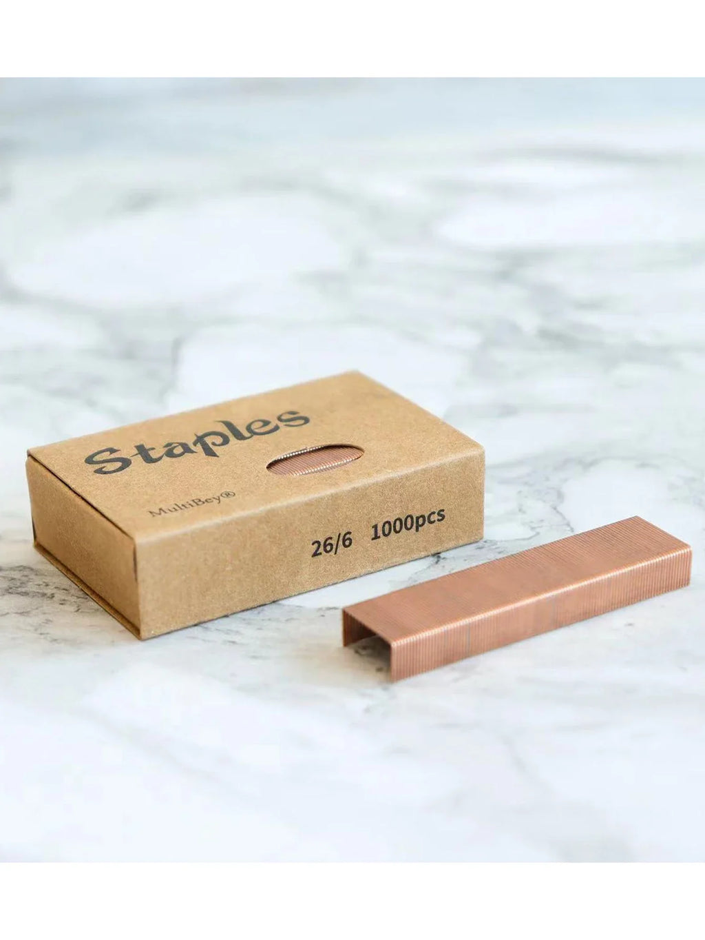 Rose Gold Metal Stapler with 26/6 Staples – Office & School Office Stapler Qme