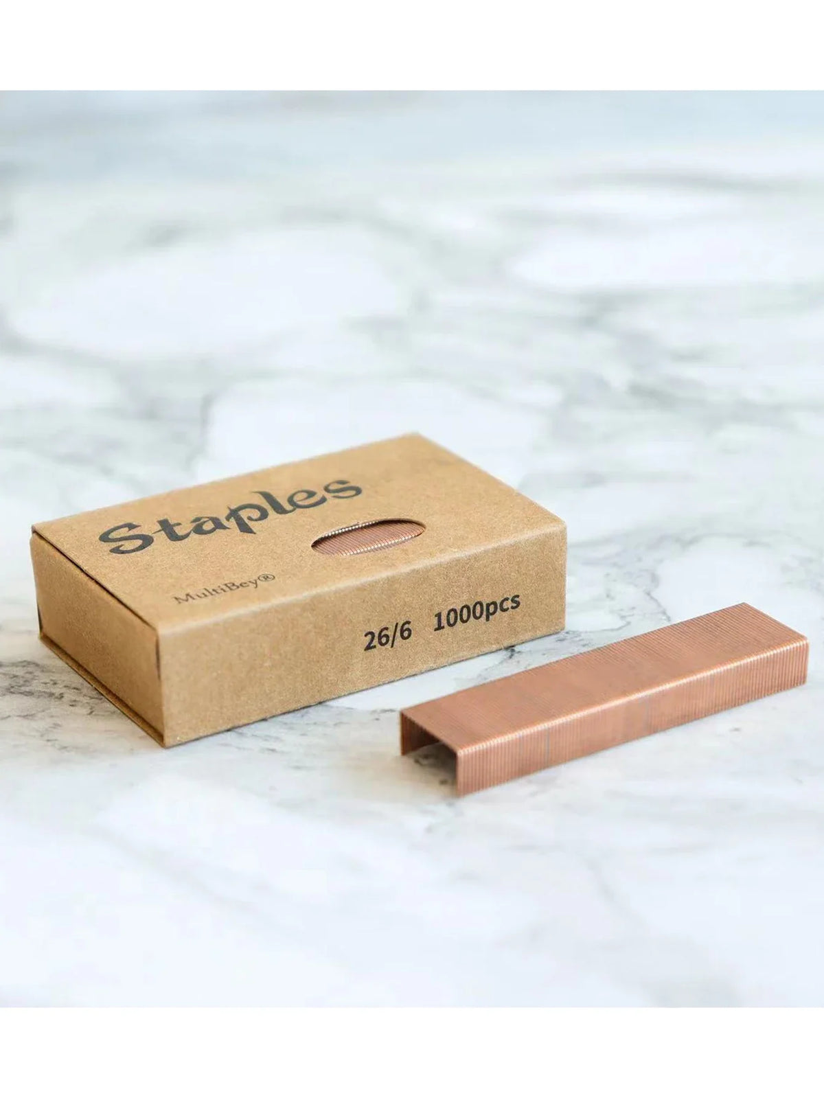 Rose Gold Metal Stapler with 26/6 Staples – Office & School Office Stapler Qme