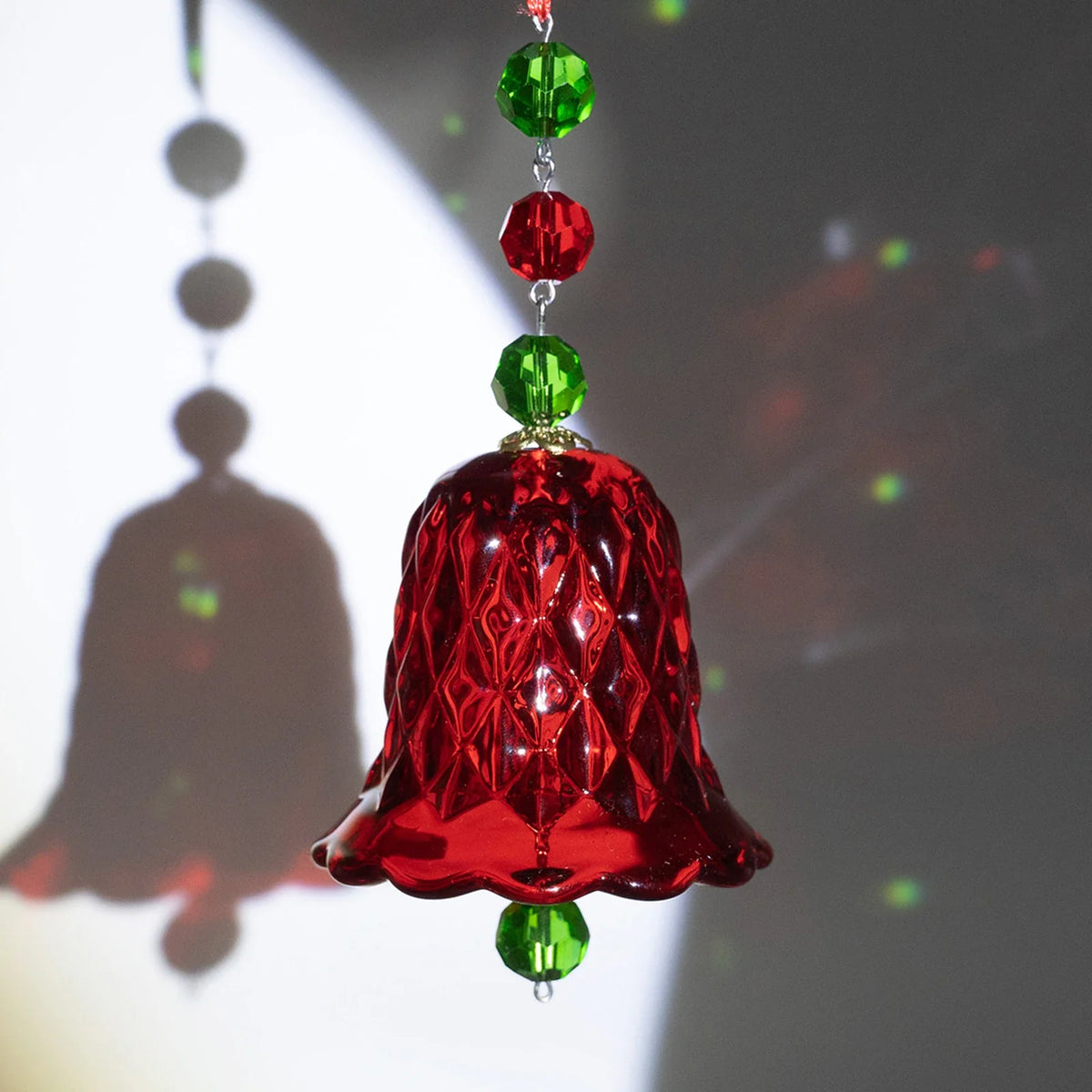 Red Crystal Wind Chime Window Ornament Bell Suncatcher Crystal Wind Chime Qme