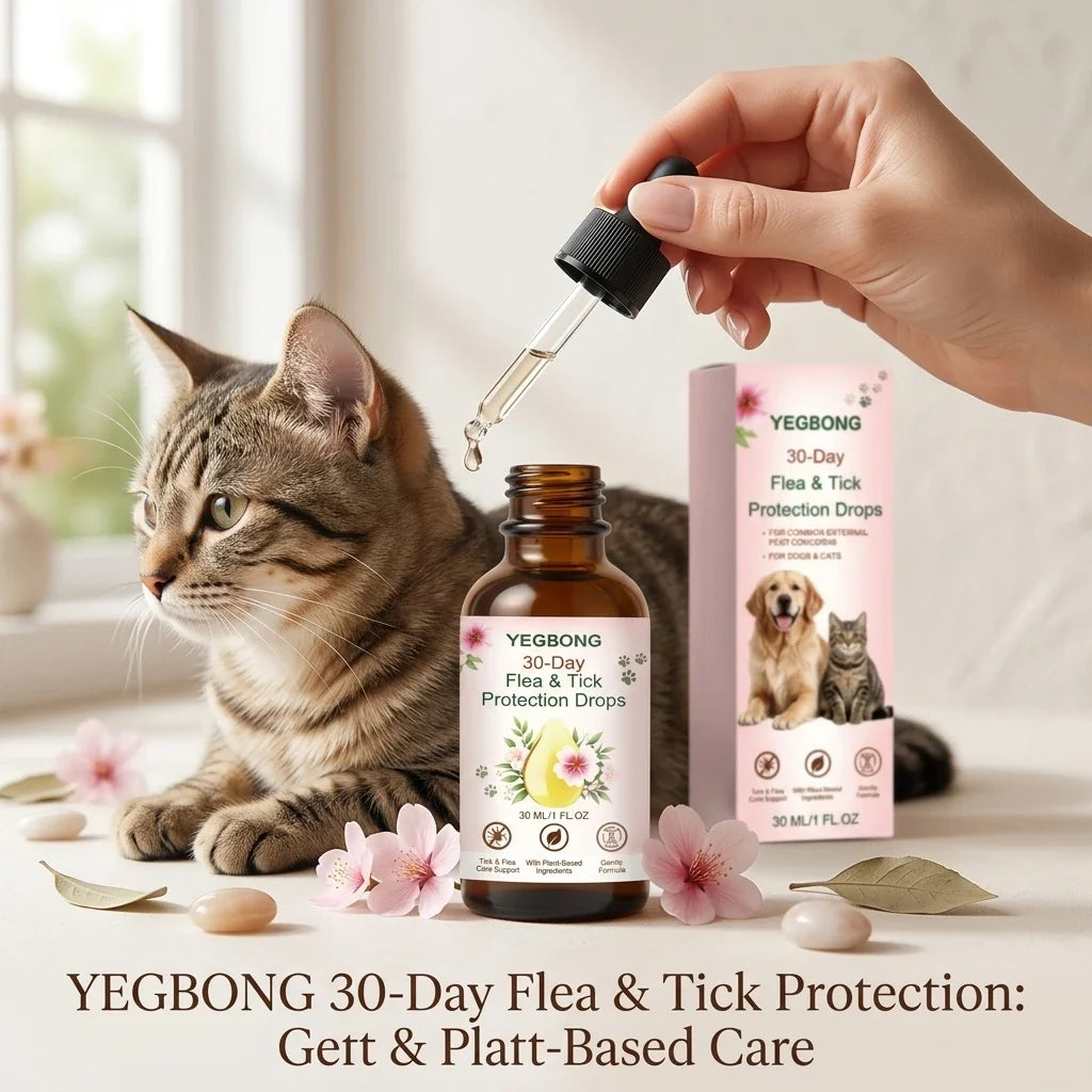 Pet Flea & Tick Repellent Spot-On Drops for Dogs & Cats Flea Tick Repellent Drops Qme Default Title