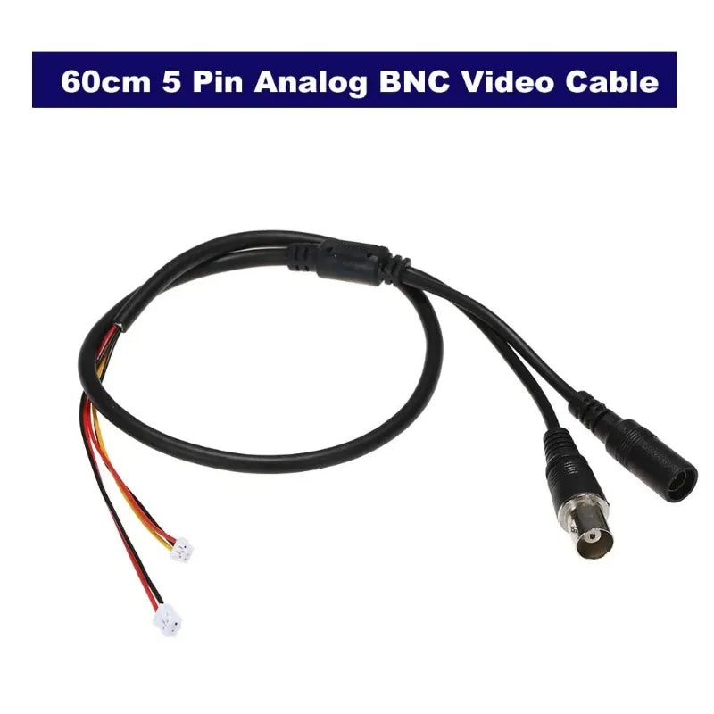CCTV Camera 5-Core Video Cable DC 2-Pin BNC 3-Pin – 10 Pack CCTV Video Cable Qme