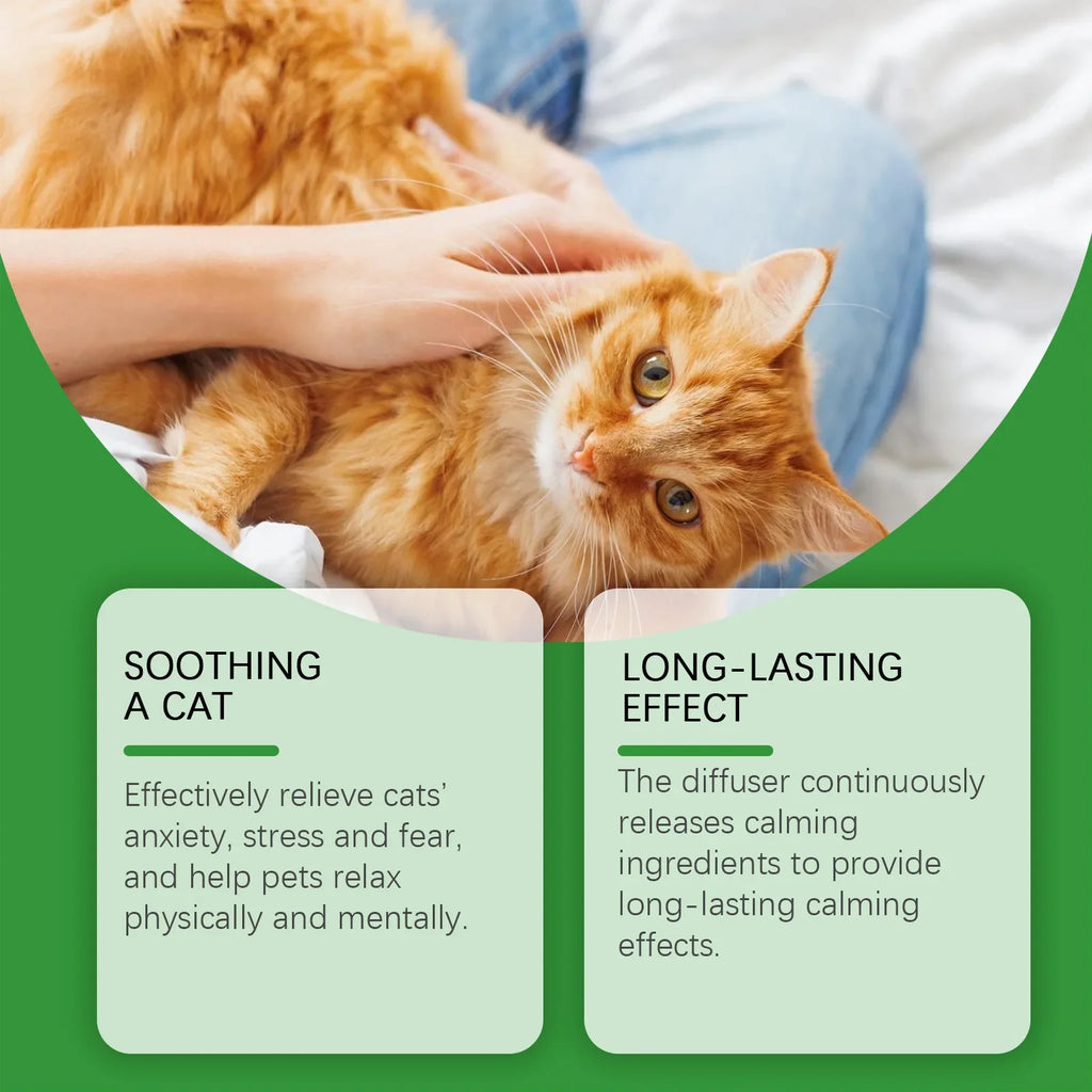 Cat Calming Pheromone Plug-In Diffuser – Stops Howling Cat Calming Diffuser Qme