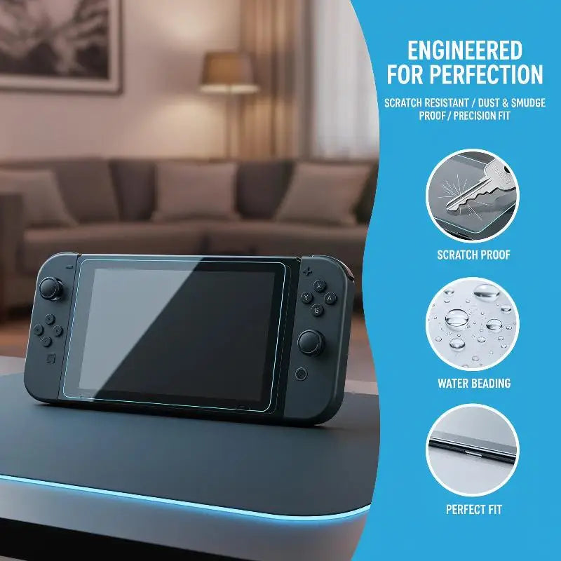 Nintendo Switch 2 Tempered Glass Screen Protector 9H HD Screen Protector Qme