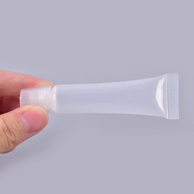 Empty Lip Gloss Tubes Clear Squeeze Containers 8ml 20pcs Lip Gloss Containers Qme
