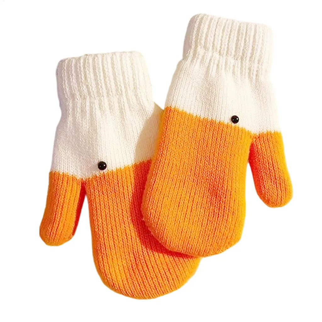 Cute Animal Mittens Warm Lining Cotton Winter Gloves Animal Winter Mittens Qme