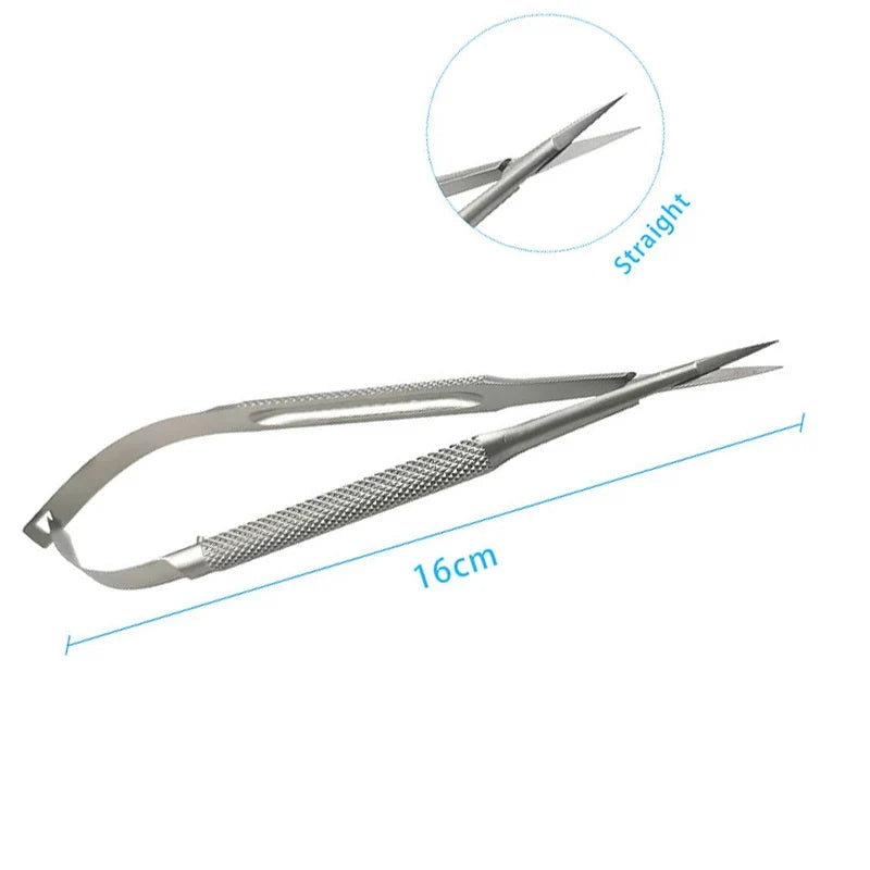 Castroviejo Micro Corneal Scissors – Stainless Steel Tool Micro Precision Scissors Qme