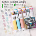 60-Pack Cartoon Ballpoint Pens Multicolor Soft Grip Set Ballpoint Pen Set Qme A1