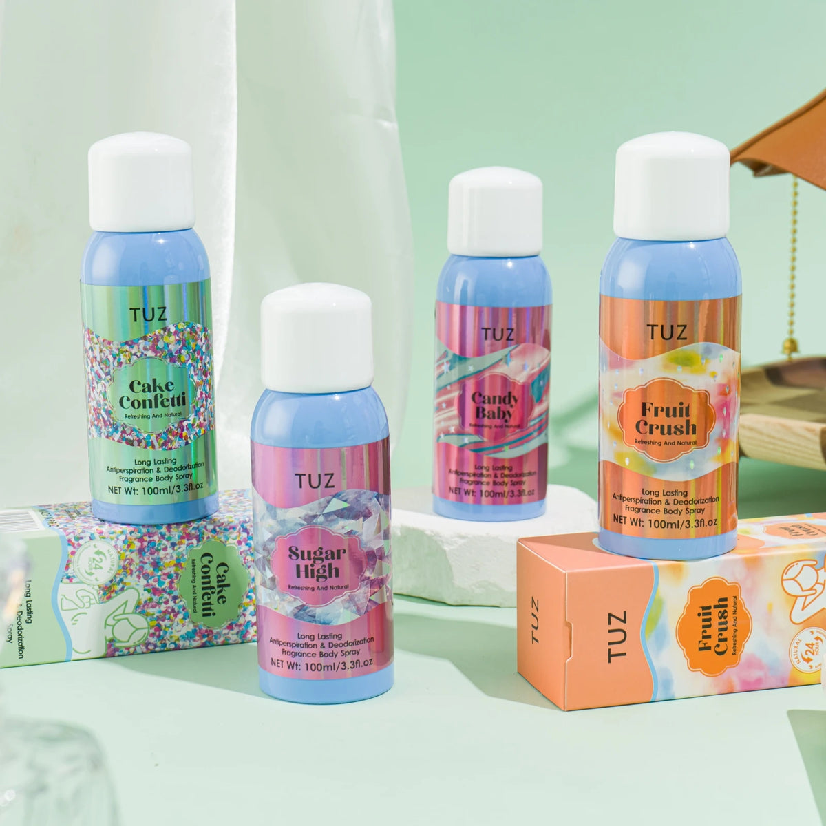 TUZ 24-Hour Floral Fruity Deodorant Body Spray 100ml Deodorant Body Spray Qst