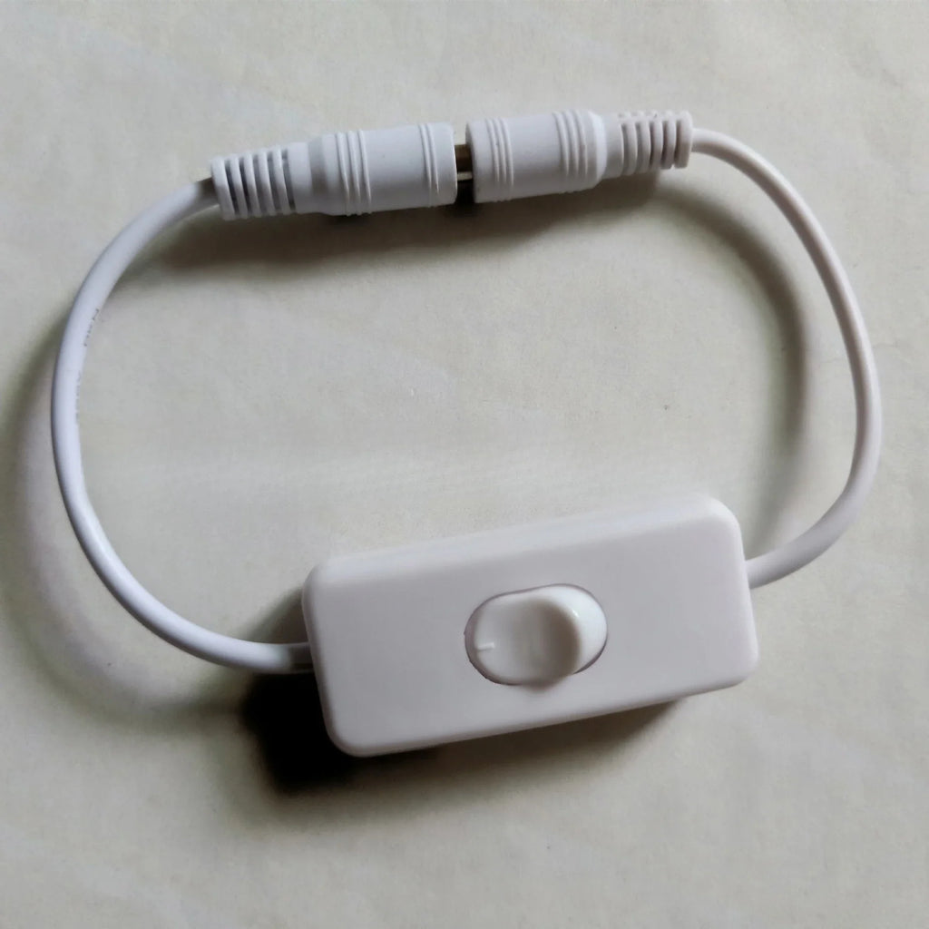 USB 2.0 Extension Cable with On/Off Switch for LED Strips USB Switch Cable Qme 303-DC-White
