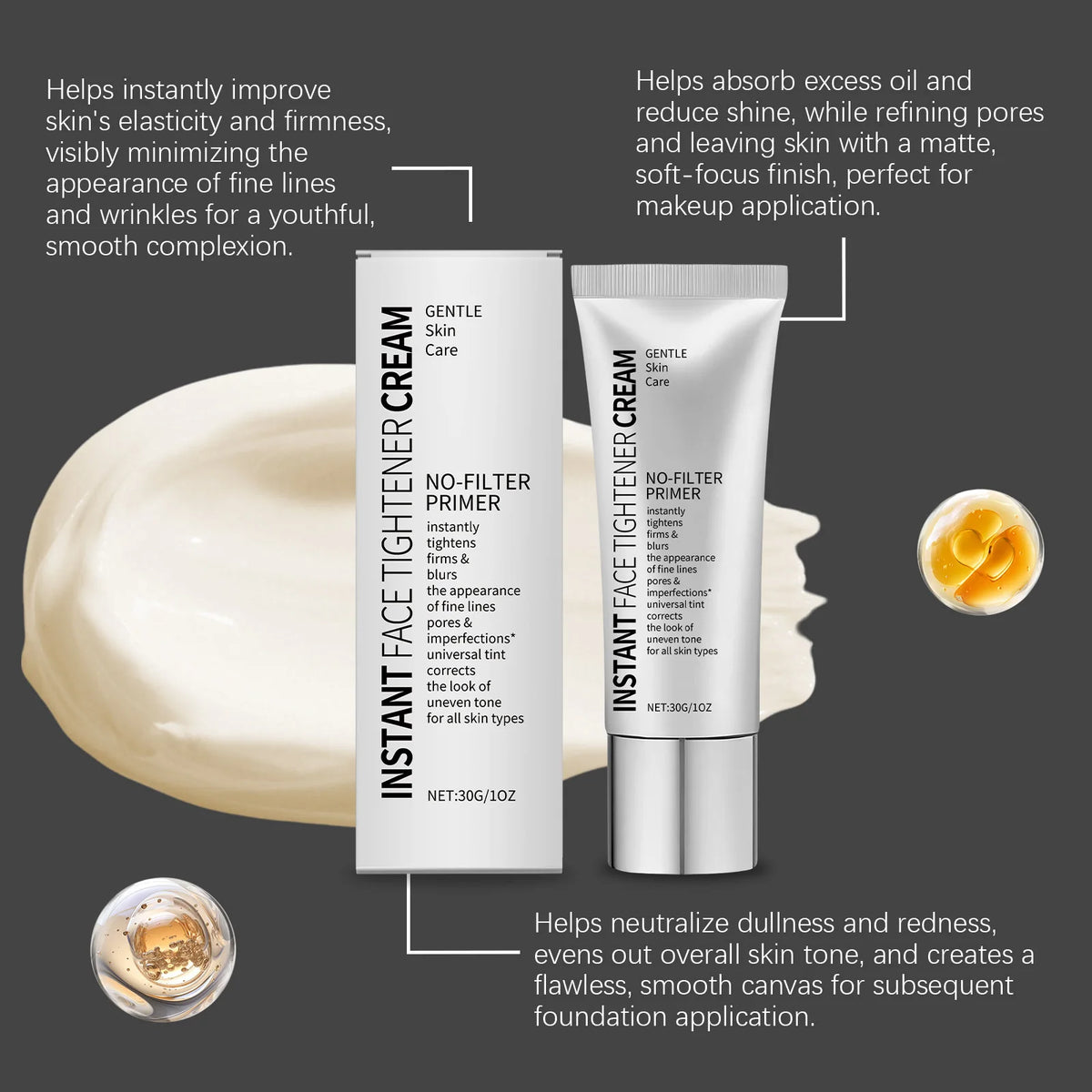 Hydrating Face Primer – Oil Control, Pore Minimizing & Tone Correcting Makeup Primer Qst