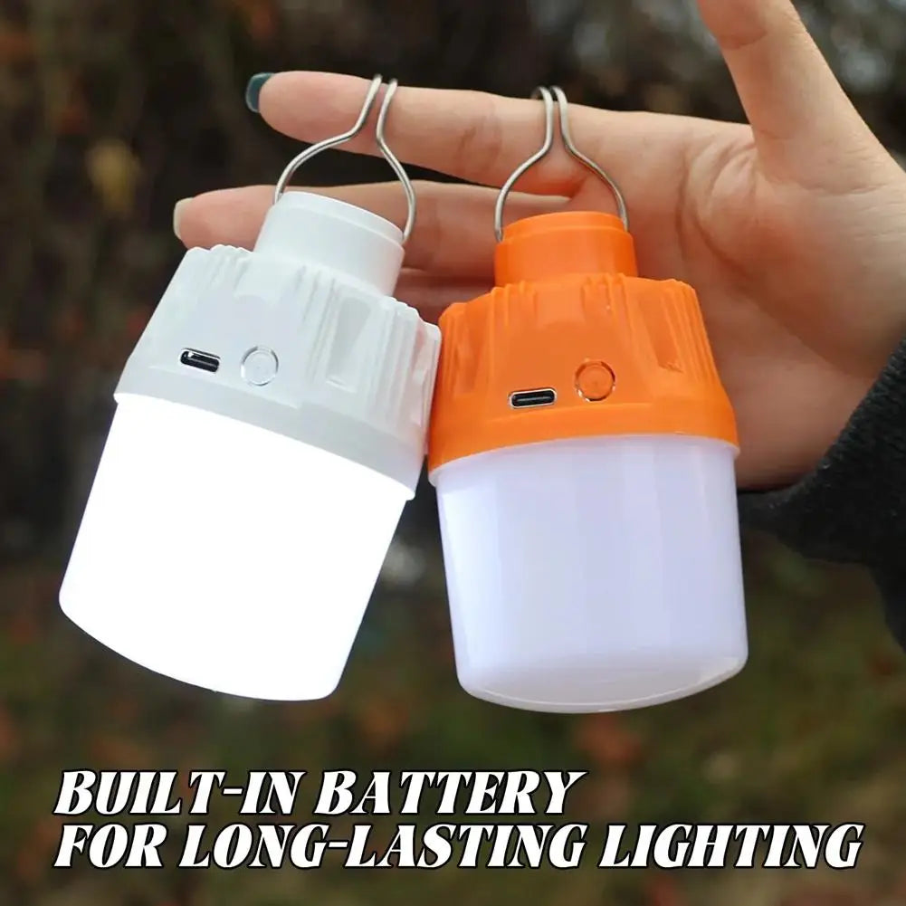 USB Rechargeable LED Emergency Lamp Bulb | Portable Outdoor Light Rechargeable LED Lamp Qme