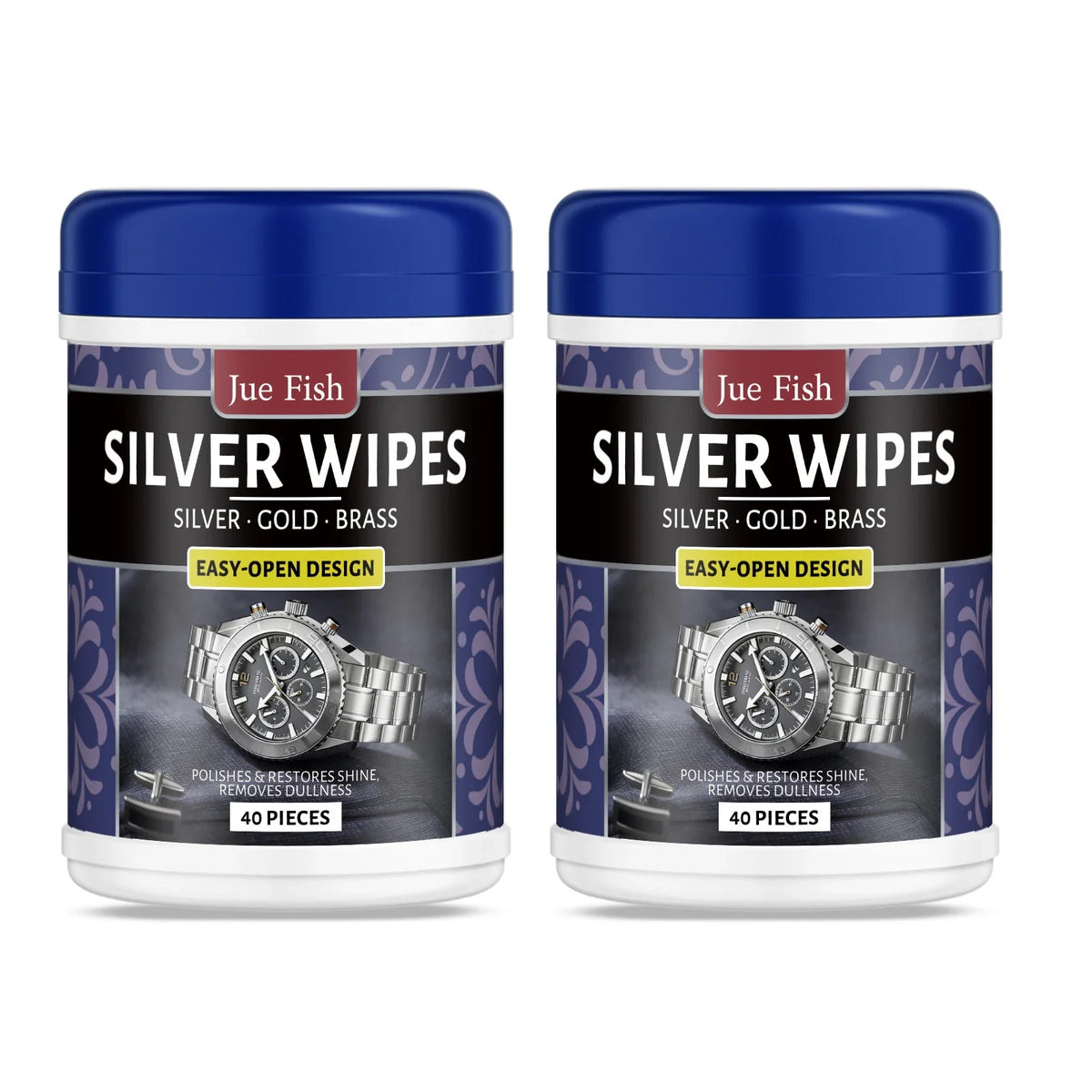 Silverware Polishing Wipes – Clean, Shine & Remove Tarnish Silver Polishing Wipes Qme 2 x 40pcs Boxed