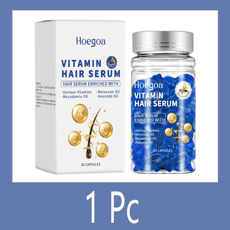 Qme Magic Hair Keratin Oil Vitamin Capsules – Smooth & Shiny Keratin Hair Treatment Qme 1 pc