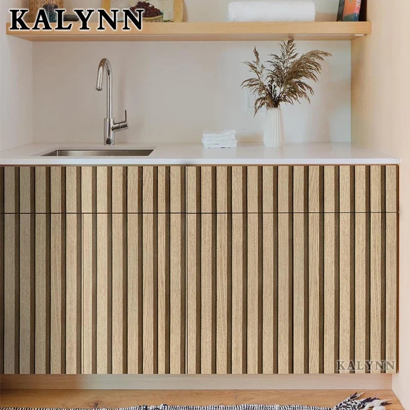 Wood Grating Peel & Stick Wallpaper – Removable Self-Adhesive Peel & Stick Wallpaper Qme