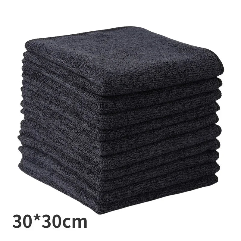 Microfiber Cleaning Cloths – Car Detailing & Household Rags Microfiber Cleaning Cloth Qme Black 30cm 1PC