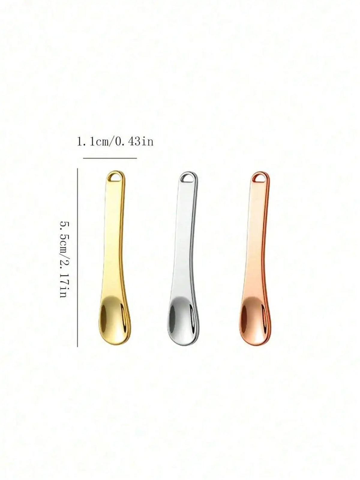 Reusable Cosmetic Spatulas & Mini Spoons for Face Cream Cosmetic Spatula Set Qme