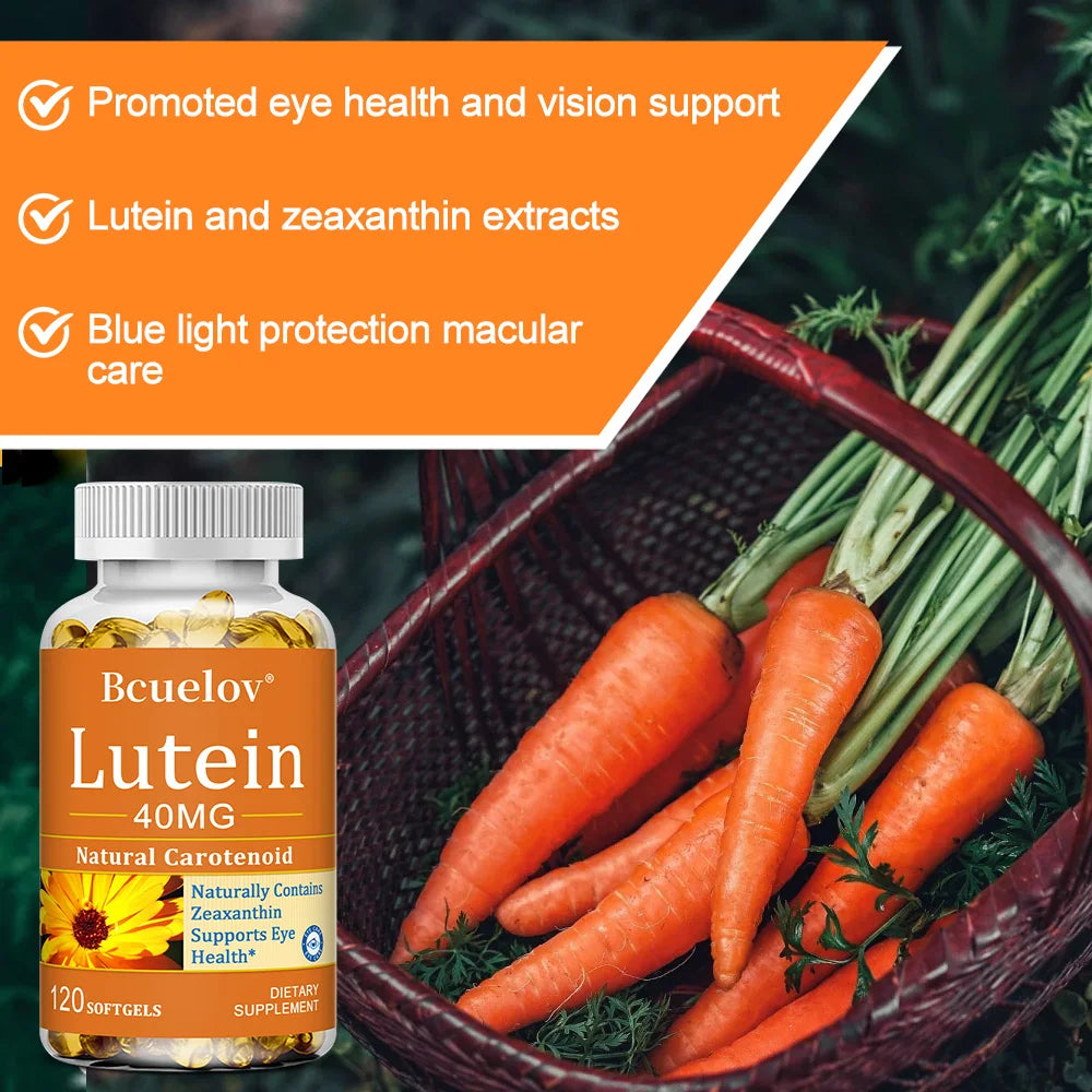 Natural Lutein 40mg Eye Health Supplement – Non-GMO Antioxidant Eye Health Supplement Qst