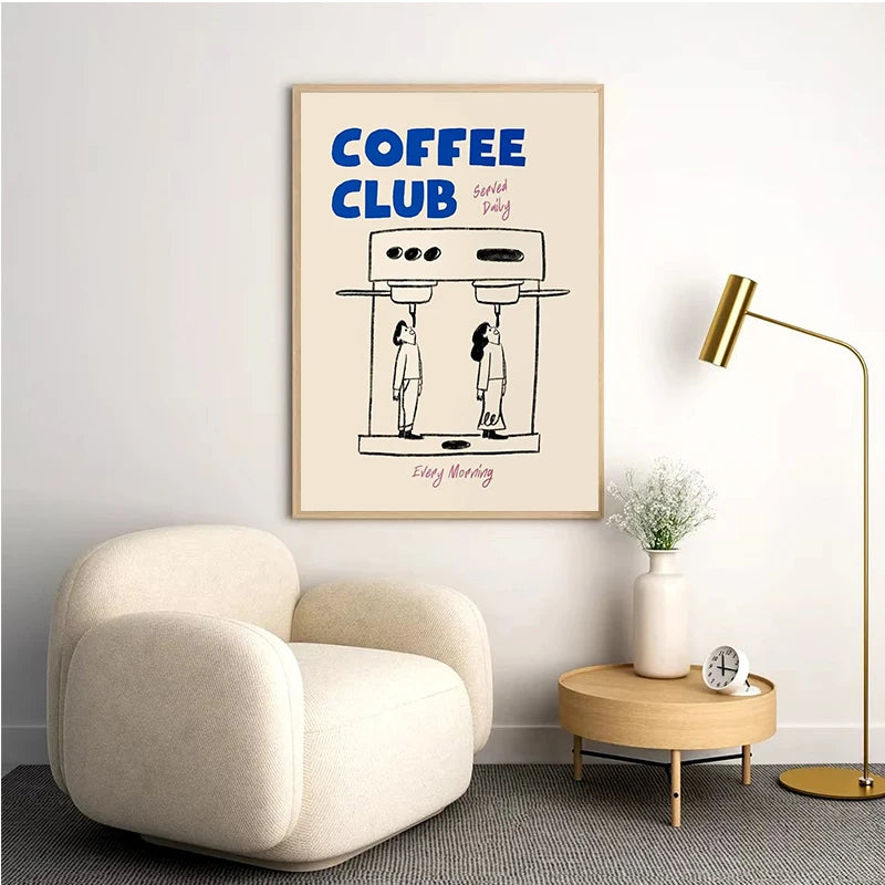 Coffee Canvas Wall Art Print – Good Morning Espresso Poster Canvas Wall Art Print Qst