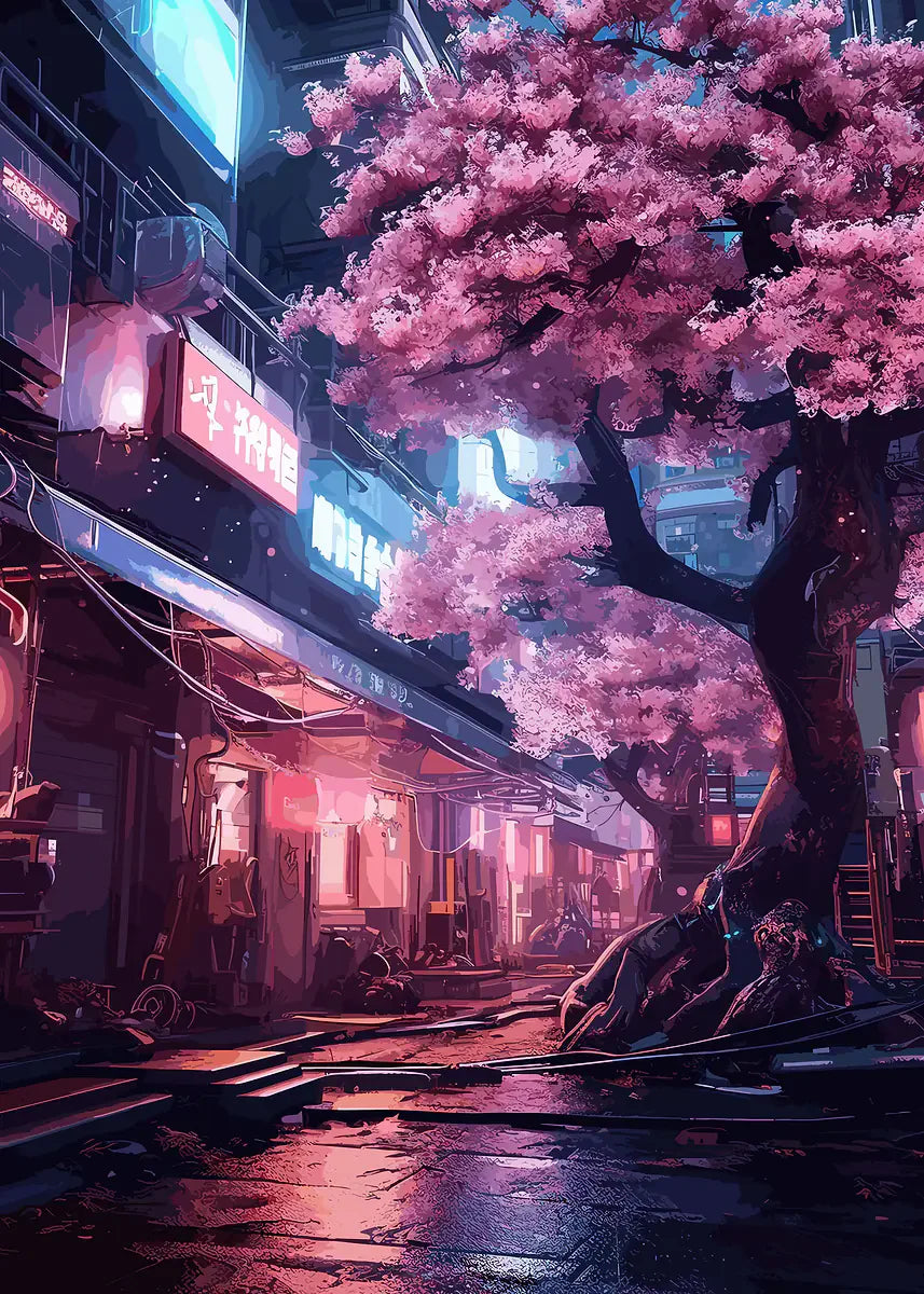 Japanese Cherry Blossom Mount Fuji Canvas Wall Art Print Canvas Wall Art Qst
