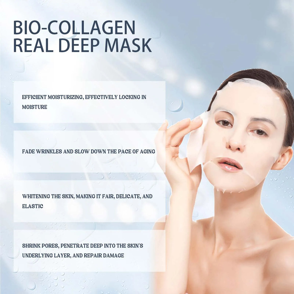 EELHOE Bio Collagen Face Mask – Firming & Brightening Sheet Mask Collagen Face Mask Qst
