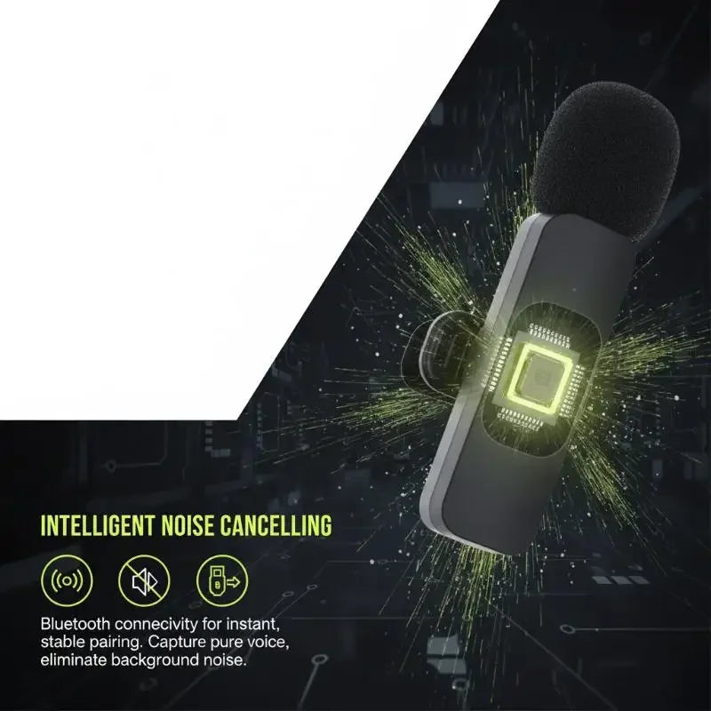 K9 Wireless Lavalier Microphone – Clear Audio for Video Recording Wireless Lavalier Mic Qme