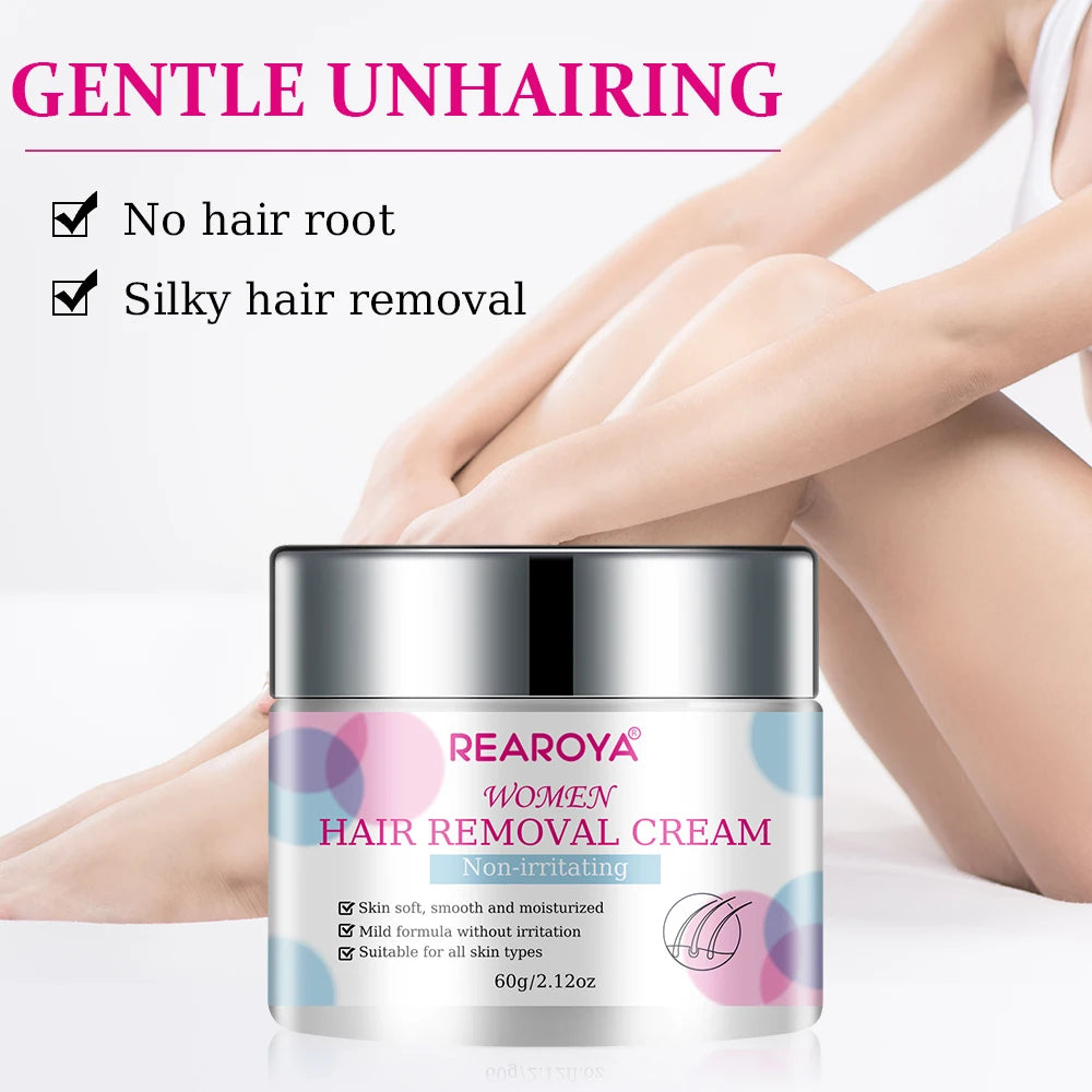 REAROYA Hair Removal Cream – Gentle Depilatory for Men & Women Hair Removal Cream Qst