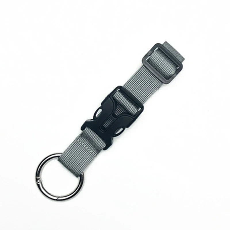 Nylon Luggage Band Belt Buckle – Multifunctional Backpack Strap Luggage Strap Buckle Qme Gray