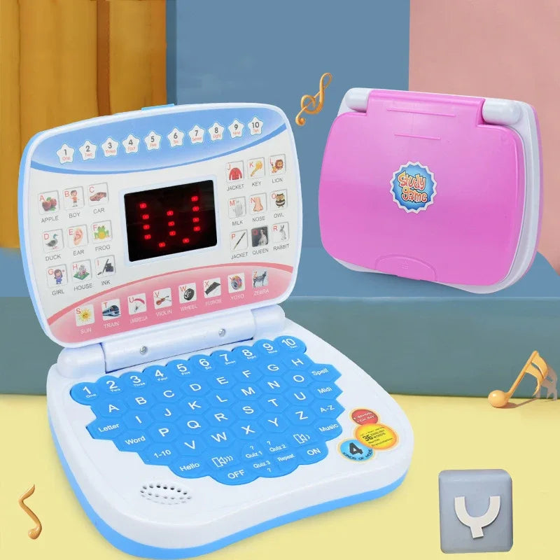 Kids English Learning Laptop Toy – ABC, Numbers & Spelling Kids Learning Toy Qme