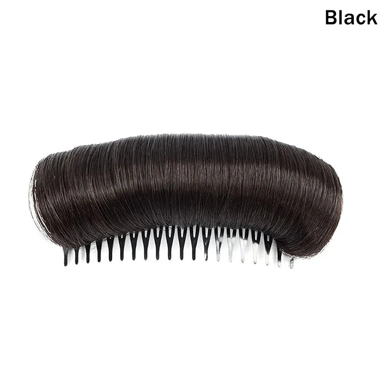 Hair Volumizing Fiber Insert Comb – Invisible Root Lift Cushion Hair Volumizing Accessory Qme Black
