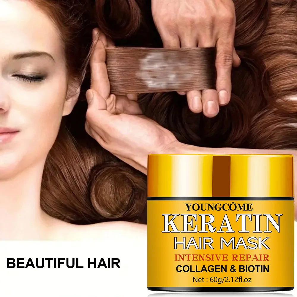 YOUNGCOME Hair Mask – Biotin, Collagen & Keratin Treatment Hair Treatment Mask Qst