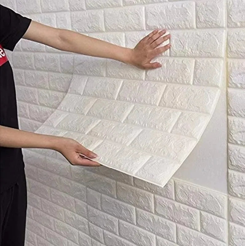 3D Brick Wall Stickers Self-Adhesive PVC Panels | 7 Colours Wall Sticker Panels Qme